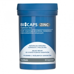 Bicaps Zinc  cynk  25 mg 60 kaps ForMeds